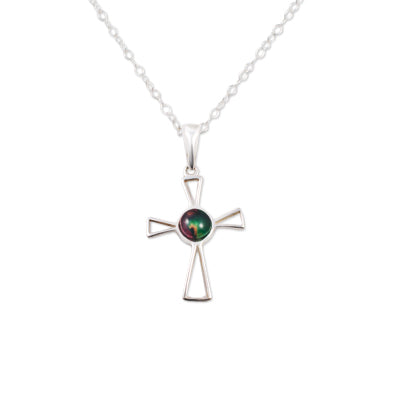 Heathergem Open Cross Sterling Silver Pendant - Heritage Of Scotland - NA