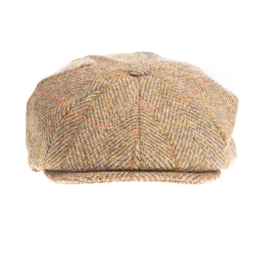 Heddle & Reed Harris Tweed 8Pce Cap Mustard Check - Heritage Of Scotland - MUSTARD CHECK