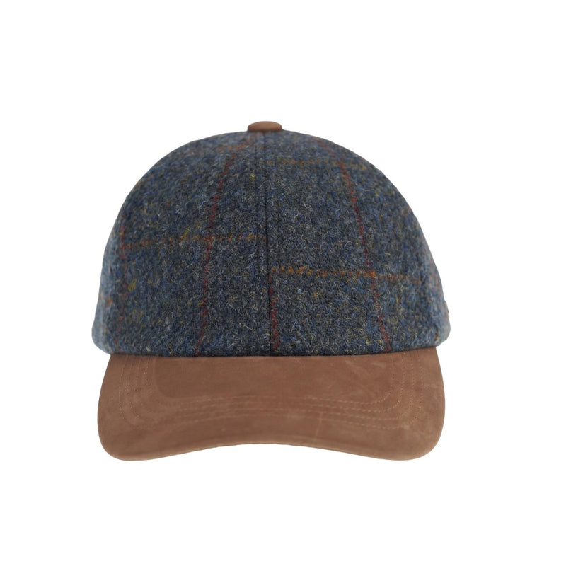 Heddle & Reed Harris Tweed Baseball Cap Blue Multi - Heritage Of Scotland - BLUE MULTI / ONE SIZE