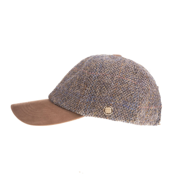 Heddle & Reed Harris Tweed Baseball Cap Grey - Heritage Of Scotland - GREY