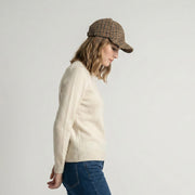 HEDDLE & REED Harris Tweed Baseball Wool Cap Check - Heritage Of Scotland - HEDDLE & REED Harris Tweed Baseball Wool Cap Houndstooth - Camel