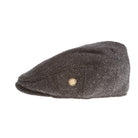 Heddle & Reed Harris Tweed® Flat Cap - Black Herringbone - Heritage Of Scotland - 60