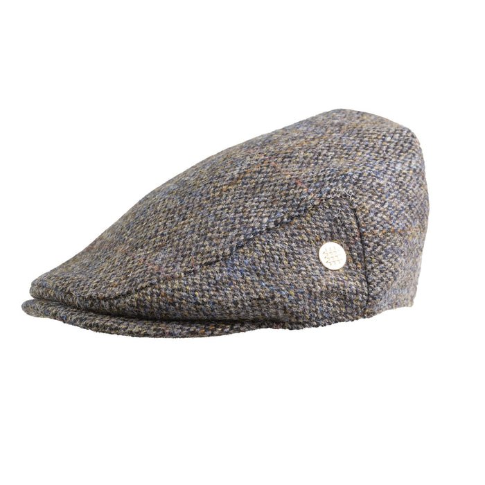 Heddle & Reed Harris Tweed Flatcap Grey - Heritage Of Scotland - GREY