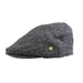 Heddle & Reed Harris Tweed Flatcap Grey Herringbone - Heritage Of Scotland - GREY HERRINGBONE