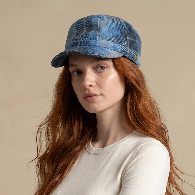 Heddle & Reed Harris Tweed Ladies Cadet Blue Pastel - Heritage Of Scotland - BLUE PASTEL / ONE SIZE