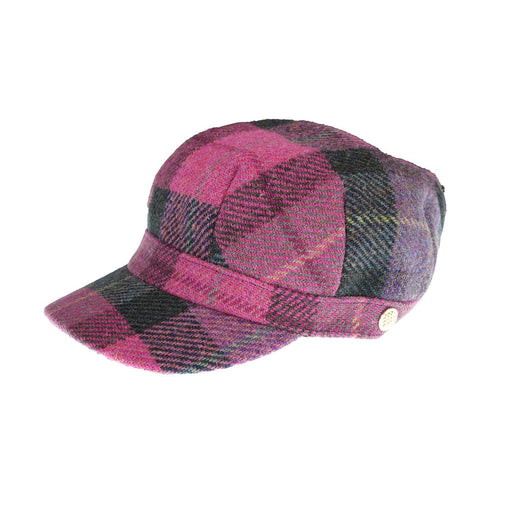 HEDDLE & REED HARRIS TWEED LADIES CADET - Heritage Of Scotland - PURPLE CHECK TRT110