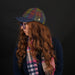 HEDDLE & REED HARRIS TWEED LDS BASEBALL CAP - Heritage Of Scotland - PINK CHECK