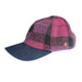 HEDDLE & REED HARRIS TWEED LDS BASEBALL CAP - Heritage Of Scotland - PURPLE CHECK TRT110