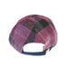 HEDDLE & REED HARRIS TWEED LDS BASEBALL CAP - Heritage Of Scotland - PURPLE CHECK TRT110