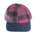 HEDDLE & REED HARRIS TWEED LDS BASEBALL CAP - Heritage Of Scotland - PURPLE CHECK TRT110