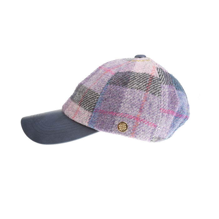 Heddle & Reed Harris Tweed Lds Baseball Lilac Pastel - Heritage Of Scotland - LILAC PASTEL