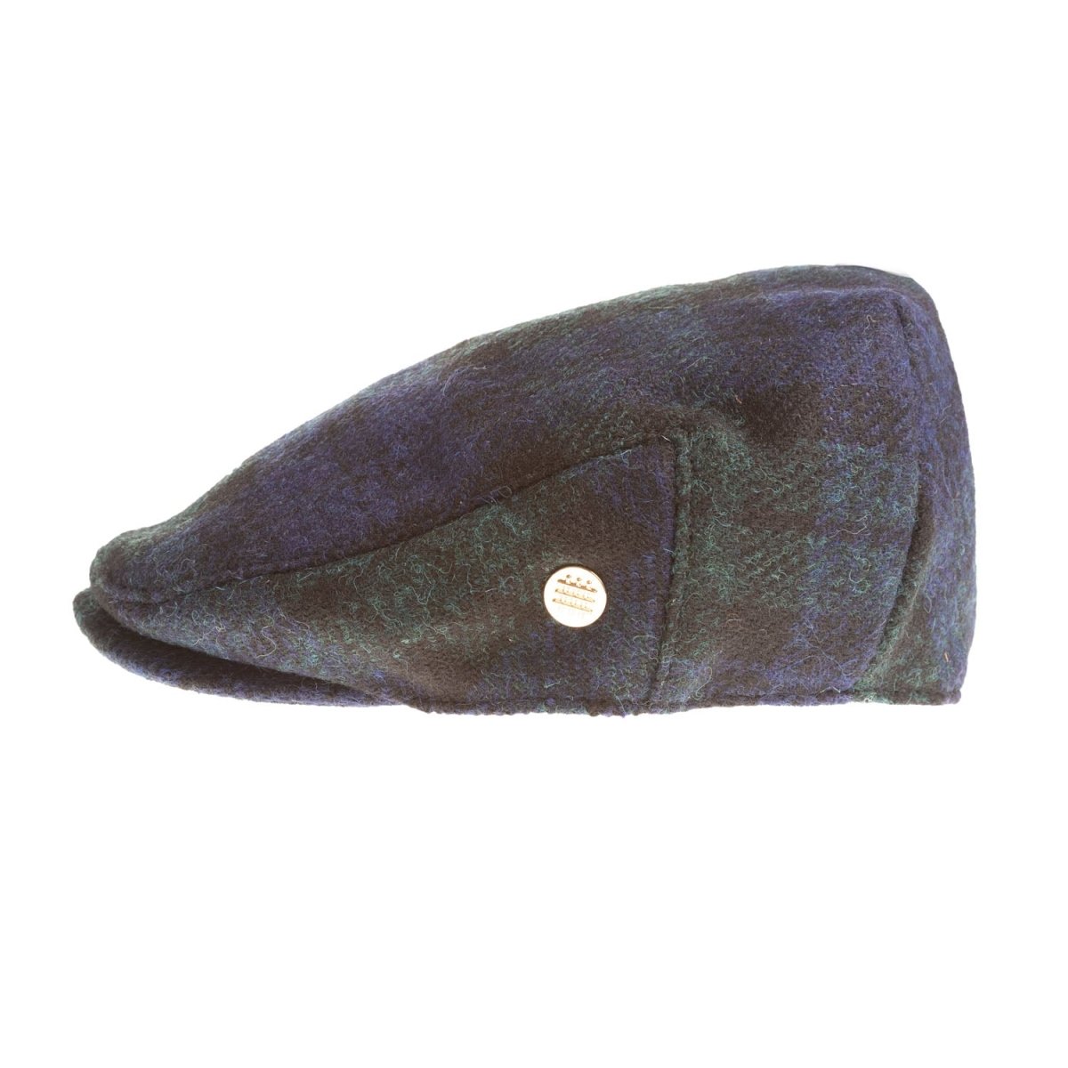 Heddle & Reed Tartan Harris Tweed® Flat Cap Black Watch - Heritage Of Scotland - 57