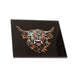 Heilan Coo Coaster - Heritage Of Scotland - MULTI COLOURED BLACK