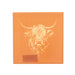 Heilan Coo Coaster - Heritage Of Scotland - RUST/GOLD