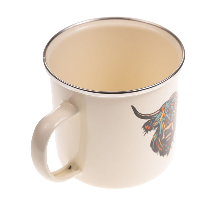 Heilan Coo Enamel Mug - Heritage Of Scotland - MULTICOLOURED