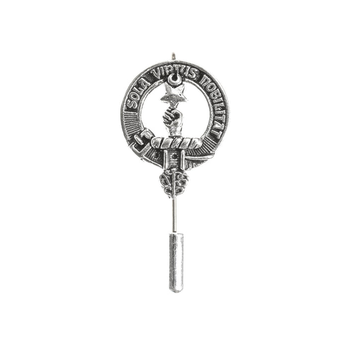 Henderson Clan Badge, Kilt Pin, Lapel Pin, Cufflinks, Keyring/Key Fob & Gift Set — Fine Pewter by Art Pewter — Made in Scotland (Shiny Finish) - Heritage Of Scotland - Lapel Pin