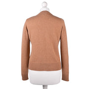 Heritage of Scotland Dunedin Cashmere V‑Neck Cardigan - Camel - 100 % Pure Cashmere - Heritage Of Scotland - XS