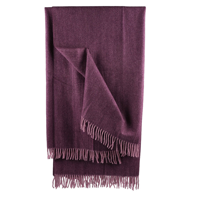 Herringbone Blanket Grape - Heritage Of Scotland - GRAPE