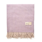 Herringbone Knee Blanket – Pastel Throw with Fringes - Heritage Of Scotland - HEATHER