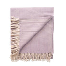 Herringbone Knee Blanket – Pastel Throw with Fringes - Heritage Of Scotland - HEATHER