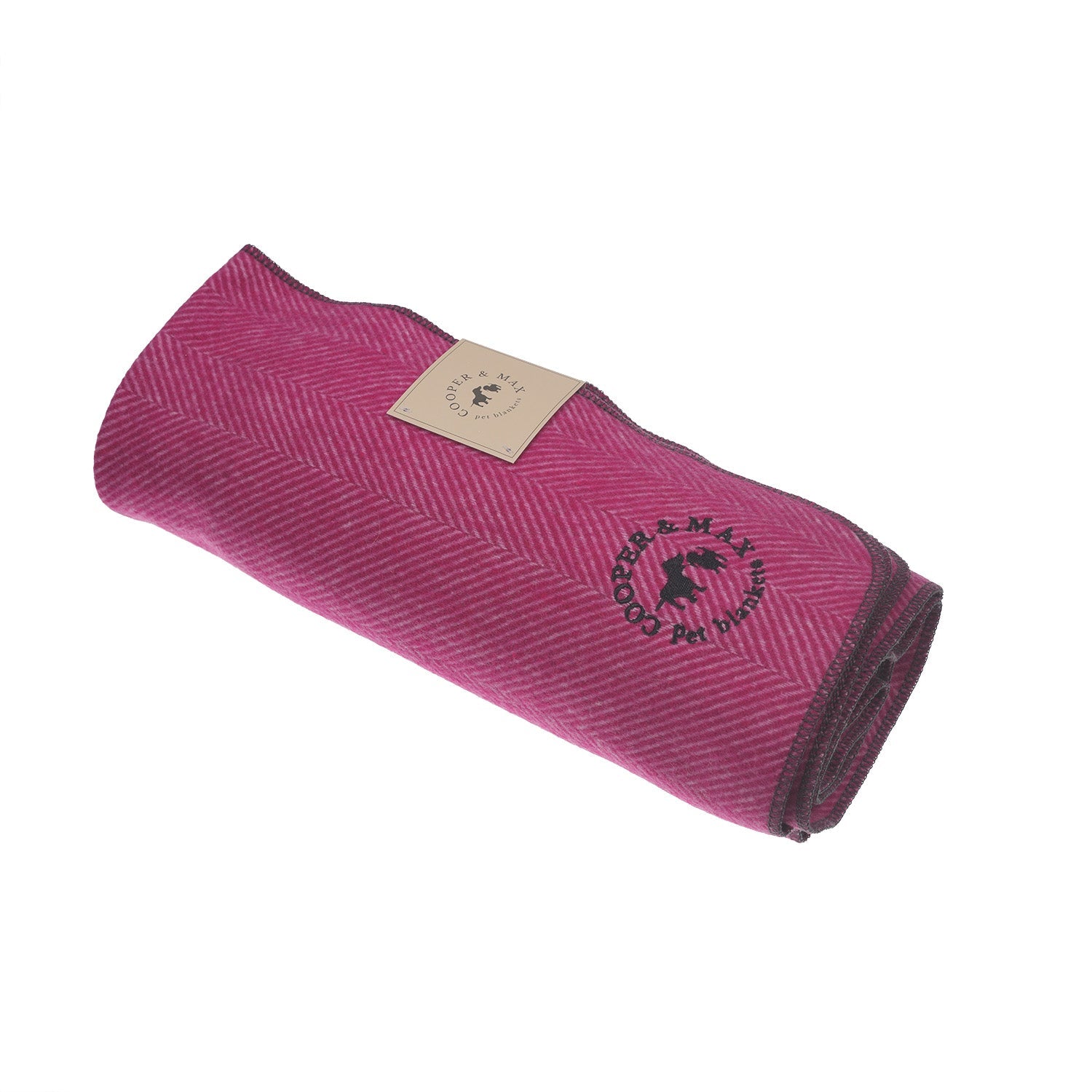Herringbone Pet Blanket - Heritage Of Scotland - PINK