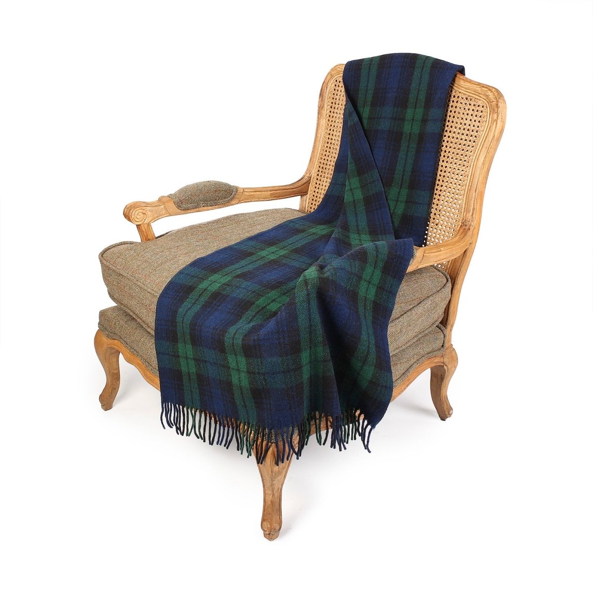 Highland Comfort – Recycled Wool Scottish Tartan Knee Blanket - BLACK WATCH - Heritage Of Scotland -