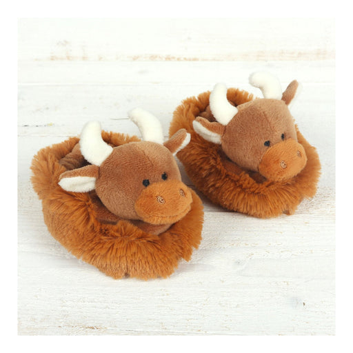 Highland Coo Slippers Brown - Heritage Of Scotland - BROWN