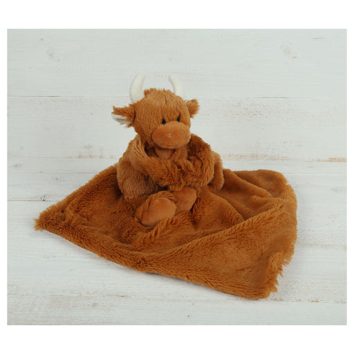 Highland Coo Soother Toy Brown - Heritage Of Scotland - BROWN