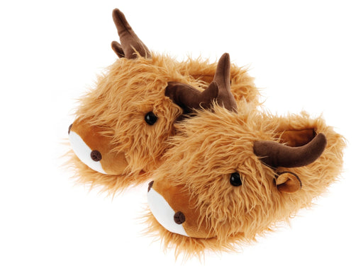Highland Cow - Fuzzy Friend Slippers - Heritage Of Scotland - NA