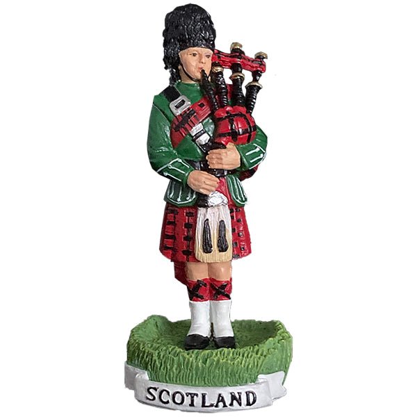Highland Piper Figurine – Polyresin Scottish Piper Statue - Heritage Of Scotland - Highland Piper