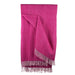 Highland Wool Blend Herringbone Throw Blanket - Extra Warm, Pink - Heritage Of Scotland - PINK