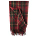Highland Wool Blend Tartan Blanket Throw - Heritage Of Scotland - DARK MAPLE
