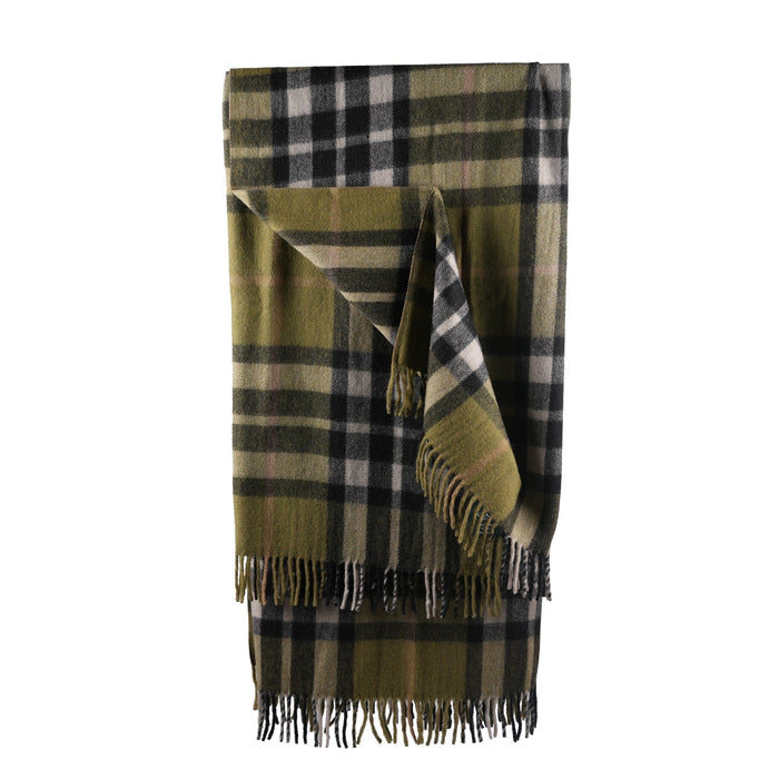 Highland Wool Blend Tartan Blanket Throw - Heritage Of Scotland - EXPLODED SCOTTY THOMSON CYPRESS