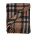 Highland Wool Blend Tartan Blanket Throw - Heritage Of Scotland - EXPLODED THOMSON CAMEL