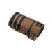 Highland Wool Blend Tartan Blanket Throw - Heritage Of Scotland - EXPLODED THOMSON CAMEL