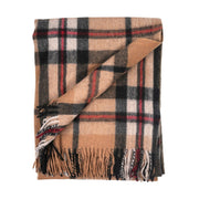 Highland Wool Blend Tartan Blanket / Throw Extra Warm EXPLODED THOMSON CAMEL - Heritage Of Scotland -