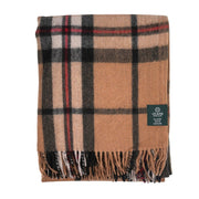 Highland Wool Blend Tartan Blanket / Throw Extra Warm EXPLODED THOMSON CAMEL - Heritage Of Scotland -