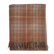 Highland Wool Blend Tartan Blanket / Throw Extra Warm FRASER HUNTING WEATHERED - Heritage Of Scotland -