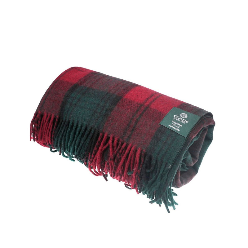 Highland Wool Blend Tartan Blanket / Throw Extra Warm LINDSAY - Heritage Of Scotland -