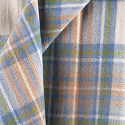Highland Wool Blend Tartan Blanket / Throw Extra Warm STEWART MUTED BLUE - Heritage Of Scotland -