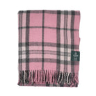 Highland Wool Blend Tartan Blanket / Throw Extra Warm THOMSON PINK - Heritage Of Scotland -