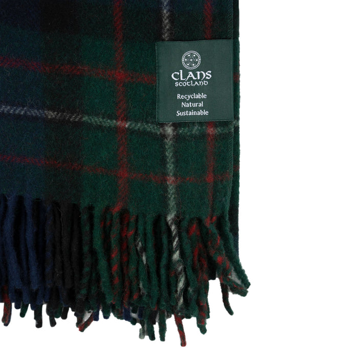 Highland Wool Blend Tartan Blanket Throw Fergusson - Heritage Of Scotland - FERGUSSON