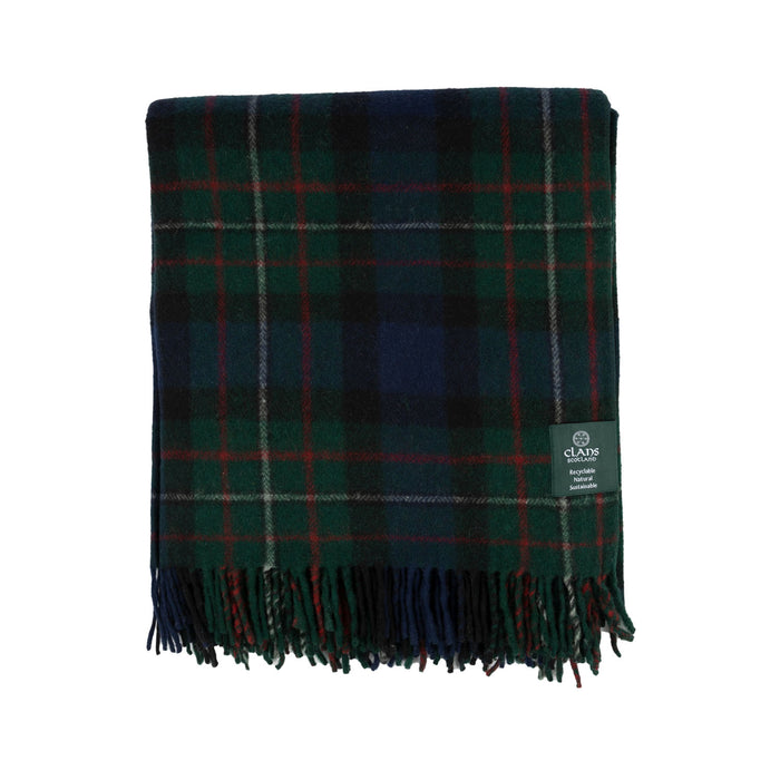 Highland Wool Blend Tartan Blanket Throw Fergusson - Heritage Of Scotland - FERGUSSON