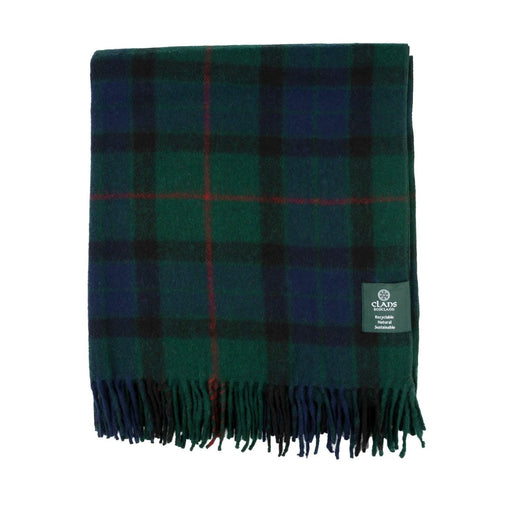Highland Wool Blend Tartan Blanket Throw - Gunn - Heritage Of Scotland - 