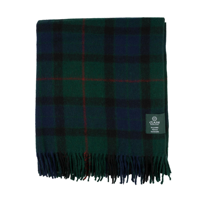 Highland Wool Blend Tartan Blanket Throw Gunn - Heritage Of Scotland - GUNN