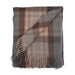 Highland Wool Blend Tartan Blanket Throw - Heritage Of Scotland - MACKELLAR NATURAL