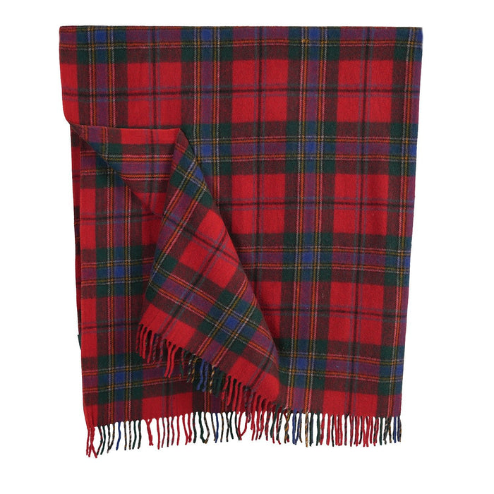 Highland Wool Blend Tartan Blanket Throw Maclean - Heritage Of Scotland - MACLEAN