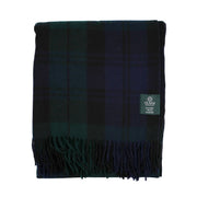 Highland Wool Blend Tartan Blanket Throw - Heritage Of Scotland - RAMSAY BLUE