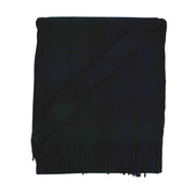 Highland Wool Blend Tartan Blanket Throw - Heritage Of Scotland - RAMSAY BLUE