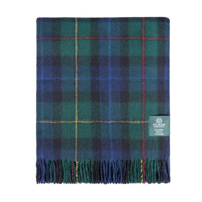 Highland Wool Blend Tartan Blanket Throw Smith - Heritage Of Scotland - SMITH